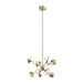 Kuzco Lighting - CH50825-BG - LED Pendant - Geode - Brushed Gold