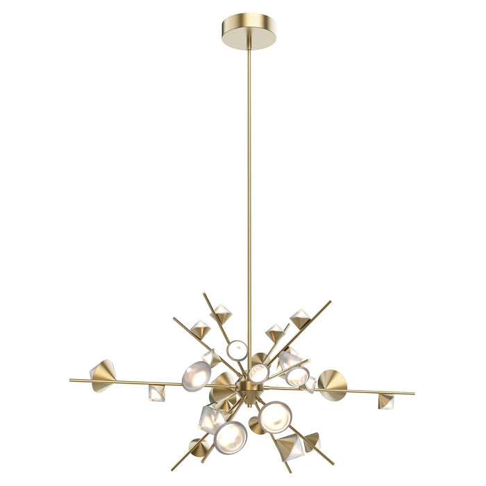 Kuzco Lighting - CH50848-BG - LED Pendant - Geode - Brushed Gold