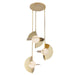 Kuzco Lighting - CH65127-MRB/OP-UNV - LED Chandelier - Scorpio - Metallic Brass/Opal Glass