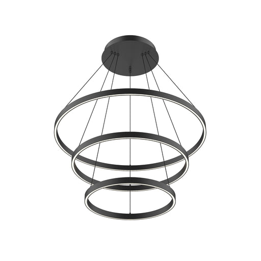 Cerchio LED Chandelier Black
