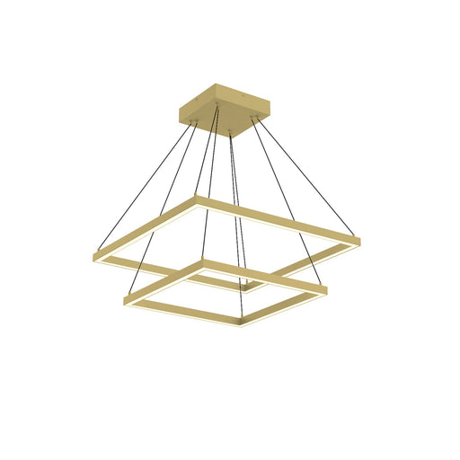 Piazza LED Chandelier Brushed Gold