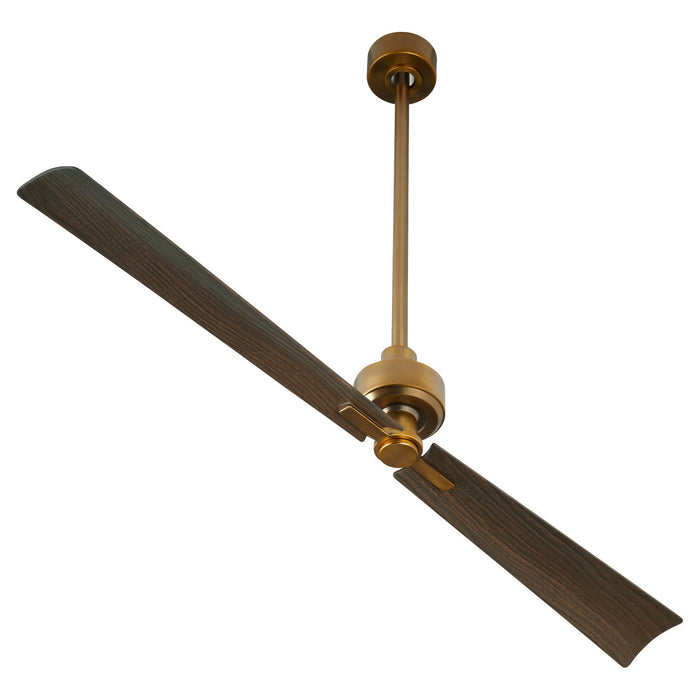 Quorum - 30562-47 - 56 Inch Patio Fan - Twain - Brushed Brass