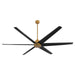 Quorum - 35846-47 - 84 Inch Patio Fan - Spree - Brushed Brass