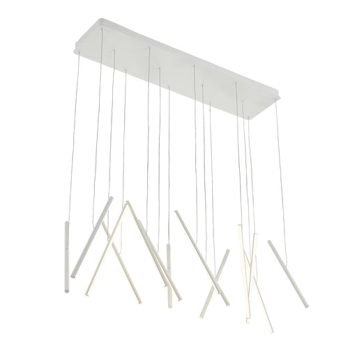 Chute LED Linear Pendant White