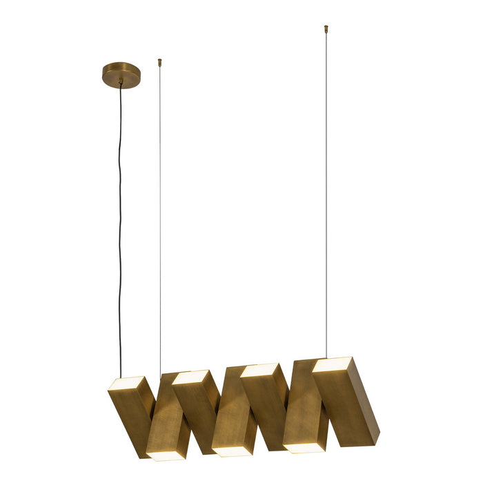 Kuzco Lighting - LP17435-VB-UNV - LED Linear Pendant - Domino - Vintage Brass