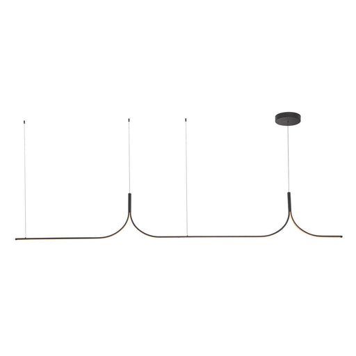 Thread LED Linear Pendant Black