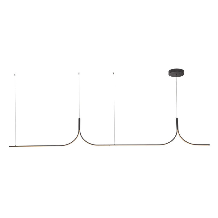 Kuzco Lighting - LP17910-BK-UNV-010 - LED Linear Pendant - Thread - Black