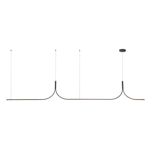 Thread LED Linear Pendant Black