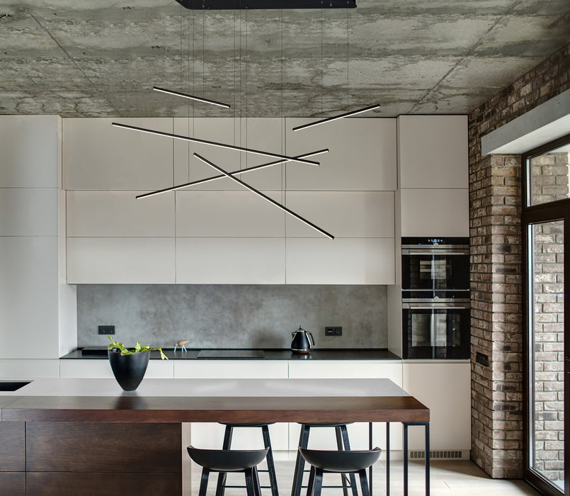 Kuzco Lighting - MP14960-BK-UNV-010 - LED Pendant - Chute Motion - Black