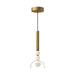 Kuzco Lighting - PD30502-BG/CL-UNV - LED Pendant - Rise - Brushed Gold/Clear