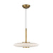 Kuzco Lighting - PD37018-VB/GO-3WCCT-UNV - LED Pendant - Kyoto - Vintage Brass/Glossy Opal Glass