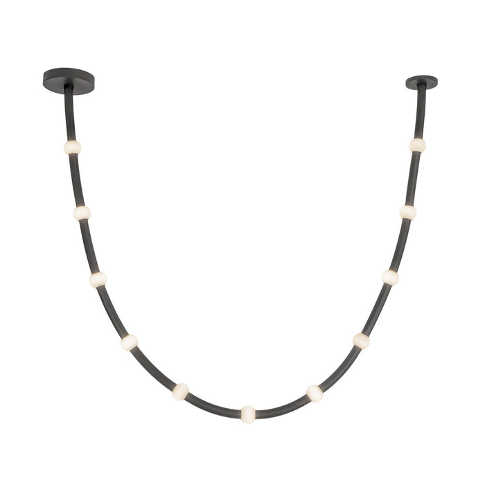 Kuzco Lighting - PD39310-BK/OP-UNV-010 - LED Pendant - Corda - Black/Opal Glass