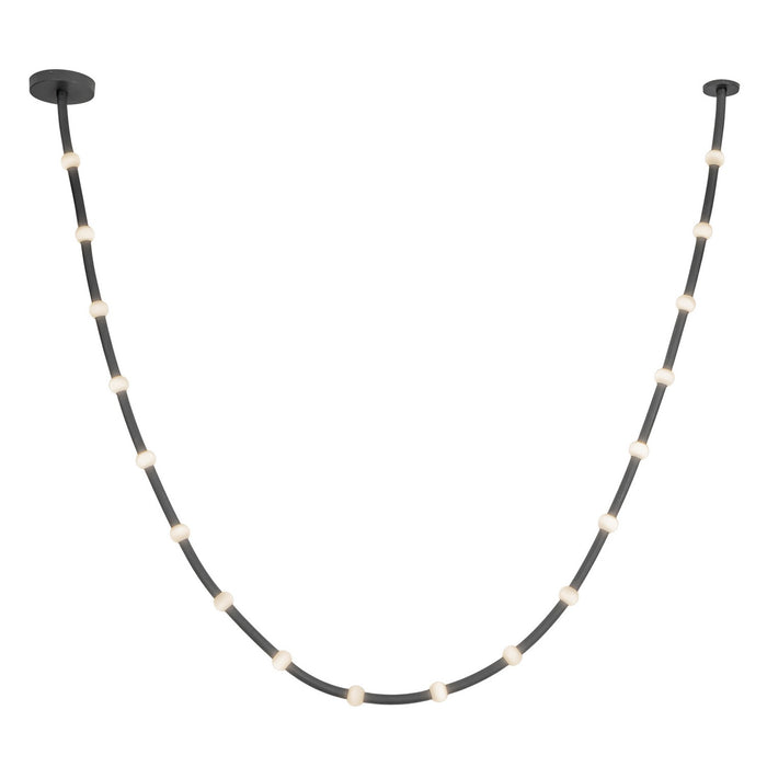 Kuzco Lighting - PD39317-BK/OP-UNV-010 - LED Pendant - Corda - Black/Opal Glass