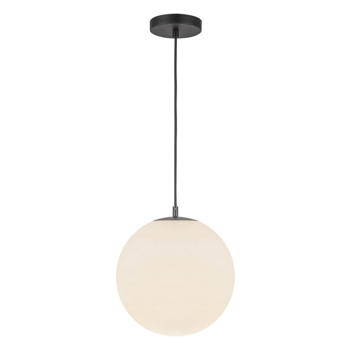 Kuzco Lighting - PD43612-BK/OP-5CCT-UNV - LED Pendant - Marco - Black/Opal Glass