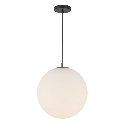 Marco LED Pendant Black/Opal Glass