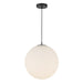 Kuzco Lighting - PD43616-BK/OP-5CCT-UNV - LED Pendant - Marco - Black/Opal Glass