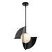 Kuzco Lighting - PD65116-GBK/OP-UNV - LED Pendant - Scorpio - Glossy Black/Opal Glass