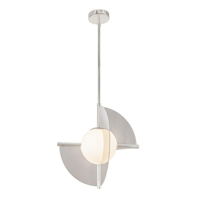 Kuzco Lighting - PD65116-PN/OP-UNV - LED Pendant - Scorpio - Polished Nickel/Opal Glass