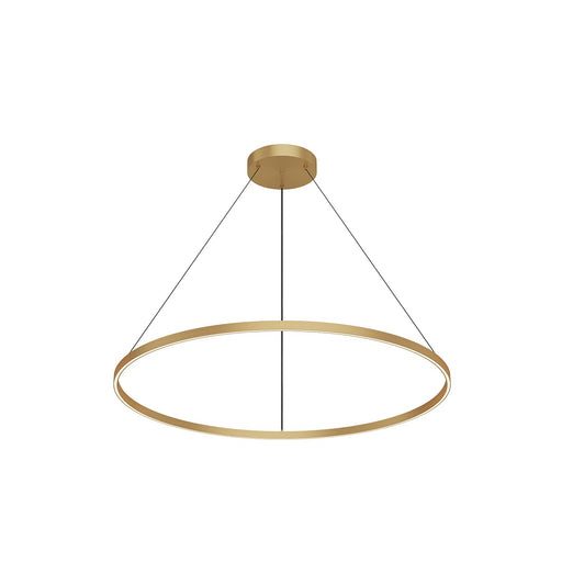 Cerchio LED Pendant Brushed Gold