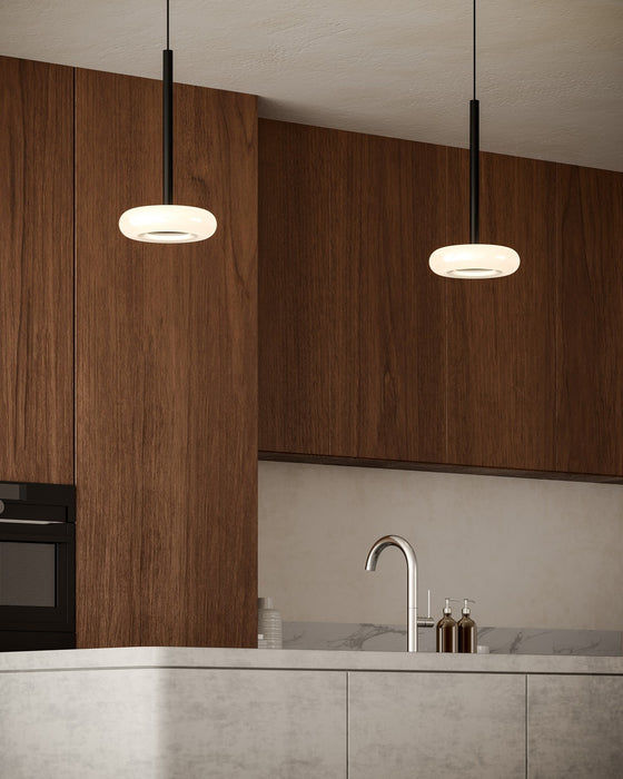 Kuzco Lighting - PD97204-BK/FR - LED Pendant - Stephord - Black/Frosted Glass