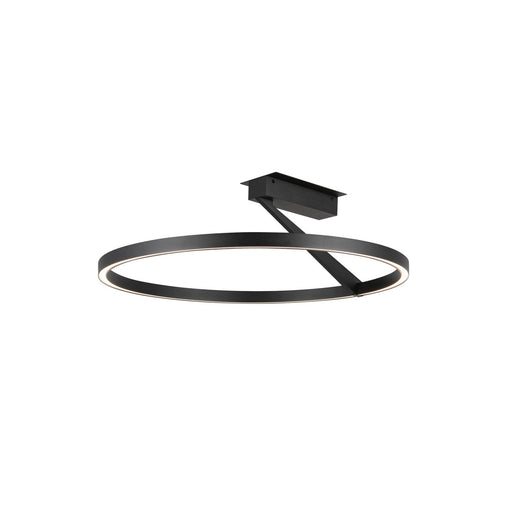 Kuzco Lighting - SF27724-BK-3WCCT-UNV - LED Semi-Flush Mount - Roda - Black