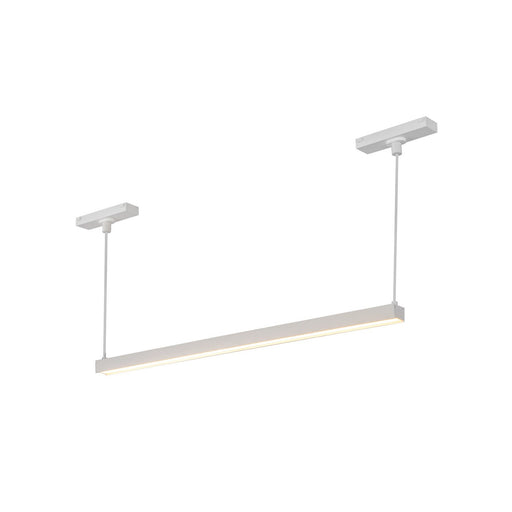 Mira LED Track Linear Pendant White