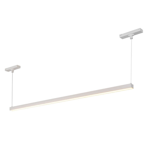 Mira LED Track Linear Pendant White