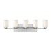 Kuzco Lighting - VL57732-CH/GO - Five Light Vanity - Nola - Chrome/Glossy Opal Glass