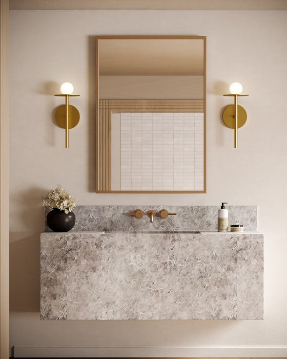 Kuzco Lighting - WS15504-BG-UNV - LED Wall Sconce - Elixir - Brushed Gold