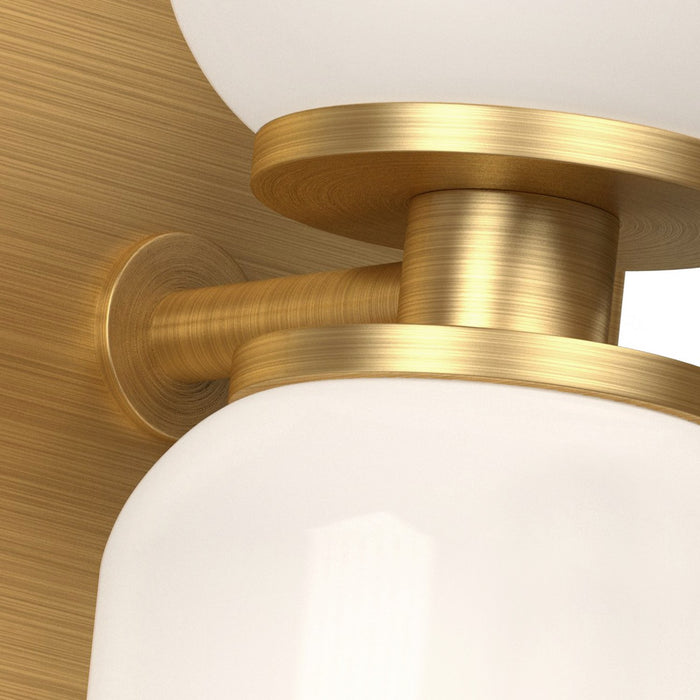 Kuzco Lighting - WS57712-BG/GO - Two Light Wall Sconce - Nola - Brushed Gold/Glossy Opal Glass