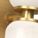 Kuzco Lighting - WS57712-BG/GO - Two Light Wall Sconce - Nola - Brushed Gold/Glossy Opal Glass