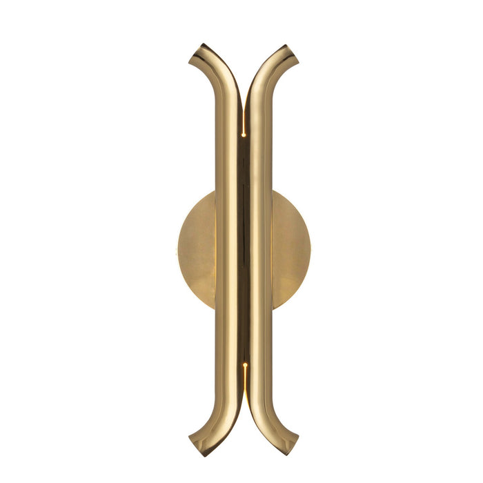Kuzco Lighting - WS89714-MRB - LED Wall Sconce - Husk - Metallic Brass