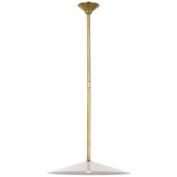 Visual Comfort Signature - AL 5031HAB-WG - LED Pendant - Ponce - Hand-Rubbed Antique Brass