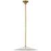 Visual Comfort Signature - AL 5031HAB-WG - LED Pendant - Ponce - Hand-Rubbed Antique Brass