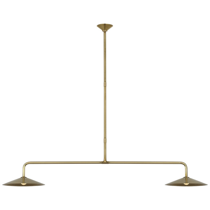Visual Comfort Signature - AL 5035HAB-HAB - LED Pendant - Ponce - Hand-Rubbed Antique Brass