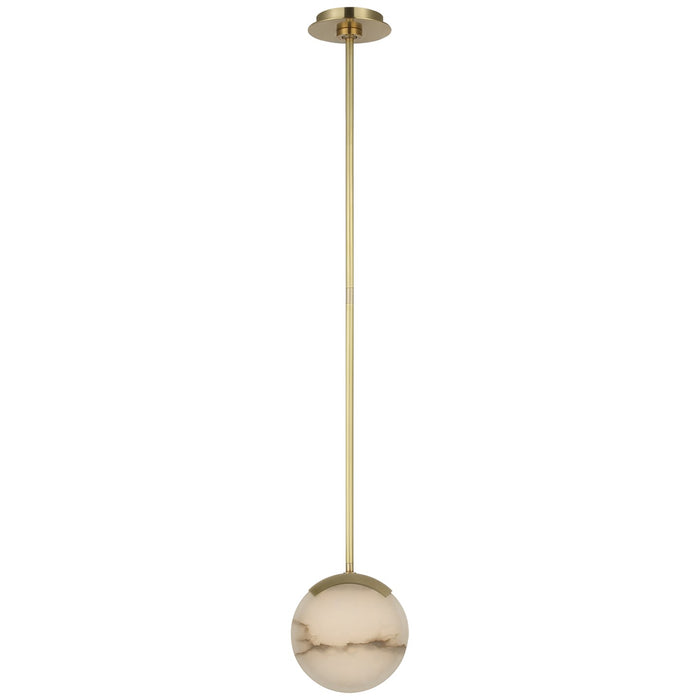 Visual Comfort Signature - KW 5611AB-ALB - LED Pendant - Melange - Antique-Burnished Brass