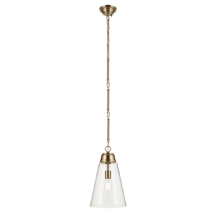 Kichler - 52661CPZCLR - One Light Pendant - Marsailli - Champagne Bronze
