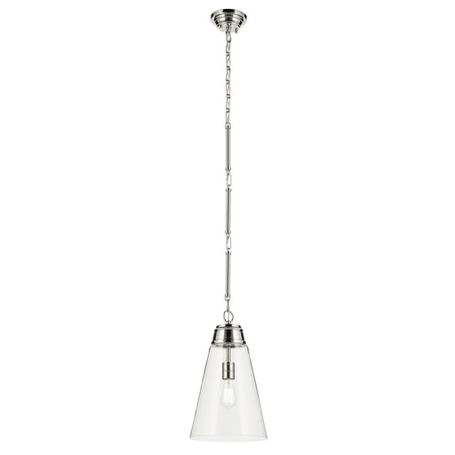 Marsailli One Light Pendant Polished Nickel