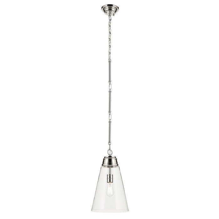 Kichler - 52661PNCLR - One Light Pendant - Marsailli - Polished Nickel