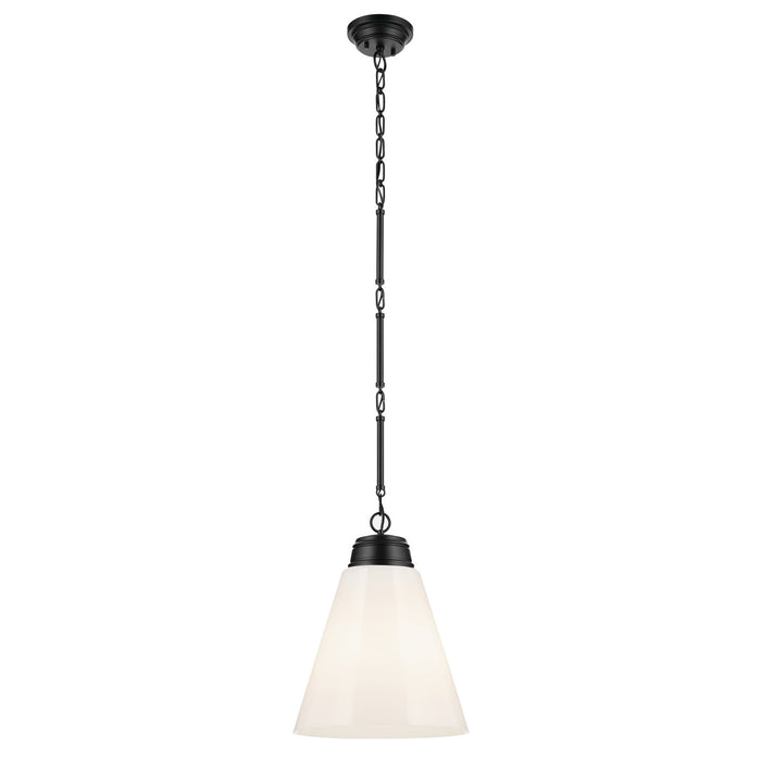 Kichler - 52662BK - One Light Pendant - Marsailli - Black