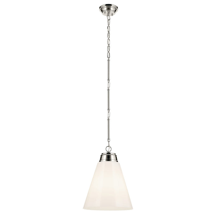 Kichler - 52662PN - One Light Pendant - Marsailli - Polished Nickel