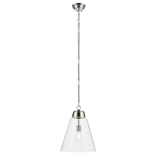 Marsailli One Light Pendant Polished Nickel