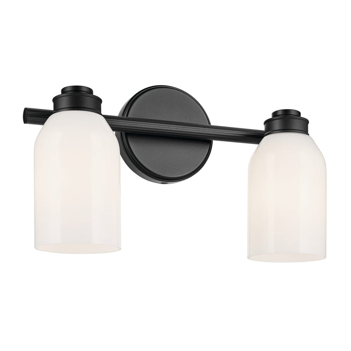 Kichler - 55201BK - Two Light Bath - Shae - Black