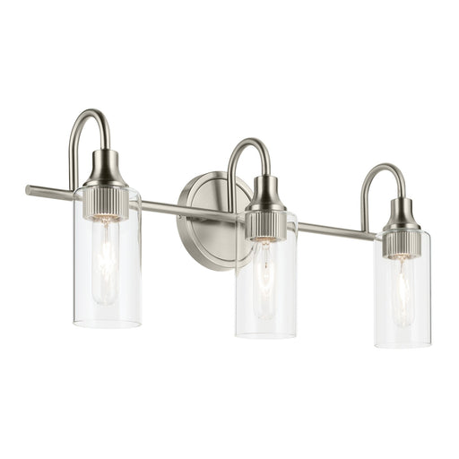 Kavi Three Light Bath Brushed Nickel