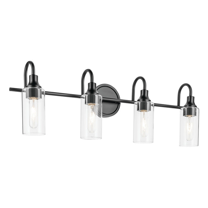 Kichler - 55212BK - Four Light Bath - Kavi - Black