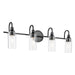 Kichler - 55212BK - Four Light Bath - Kavi - Black