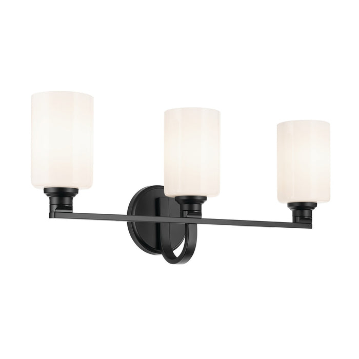 Kichler - 55226BK - Three Light Bath - Gioe - Black