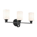 Kichler - 55226BK - Three Light Bath - Gioe - Black