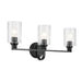 Kichler - 55226BKFLU - Three Light Bath - Gioe - Black