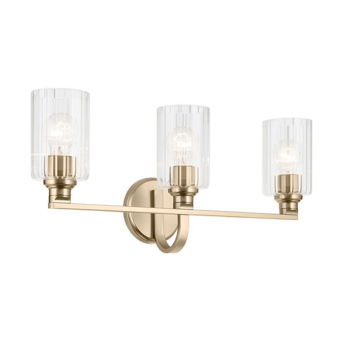Kichler - 55226CPZFLU - Three Light Bath - Gioe - Champagne Bronze